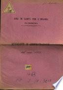 Rendiconti d'amministrazione dell'anno 1873