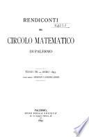 Rendiconti Del Circolo Matematico Di Palermo