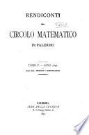 Rendiconti Del Circolo Matematico Di Palermo