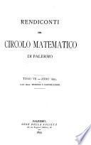 Rendiconti del Circolo Matematico di Palermo