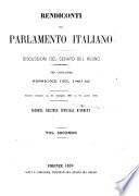 Rendiconti del parlamento italiano discussioni del Senato del Regno