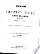 Rendiconti del Parlamento Italiano