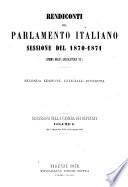 Rendiconti del Parlamento Italiano Seassione del 1870-1871