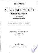 Rendiconti del Parlamento italiano. Sessione del 1865-66, 9. legislatura, dal 18 novembre 1865 al 30 ottobre 1866