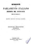 Rendiconti del Parlamento Italiano Sessione del 1870-1871