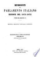 Rendiconti del Parlamento italiano sessione del 1871-1872