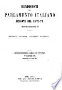 Rendiconti del Parlamento Italiano Sessione del 1873-74