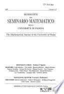 Rendiconti del Seminario matematico della Università di Padova