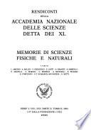 Rendiconti della Accademia nazionale delle scienze detta dei XL.
