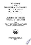 Rendiconti della Accademia nazionale delle scienze detta dei XL.
