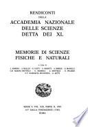 Rendiconti della Accademia nazionale delle scienze detta dei XL.