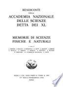 Rendiconti della Accademia nazionale delle scienze detta dei XL.