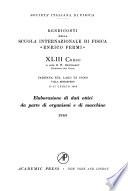 Rendiconti della Scuola internazionale di fisica Enrico Fermi