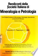 Rendiconti della Società italiana di mineralogia e petrologia