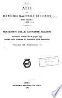 Rendiconti delle Adunanze solenni