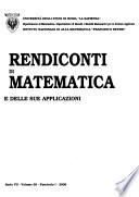 Rendiconti di matematica e delle sue applicazioni
