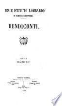 Rendiconti - Istituto lombardo, Accademia di scienze e lettere