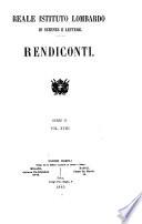 Rendiconti - Istituto lombardo, Accademia di scienze e lettere