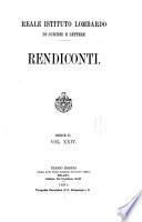 Rendiconti - Istituto lombardo, Accademia di scienze e lettere