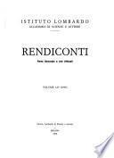 Rendiconti - Istituto lombardo, Accademia di scienze e lettere