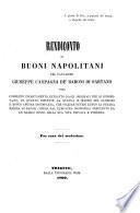 Rendiconto ai buoni Napolitani, ossia completo incartamento estratto degli originali che si conservano, di quanto riflette la statua in marmo del glorioso S. Rocco ancora incompleta, che piazzar devesi lungo la strada marina di Napoli preceduto da un rapido cenno della sua vita privata e pubblica