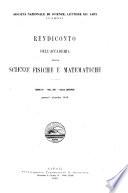 Rendiconto dell'Accademia delle scienze fisiche e matematiche
