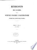 Rendiconto dell'Accademia delle scienze fisiche e matematiche