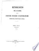 Rendiconto dell'Accademia delle scienze fisiche e matematiche