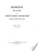Rendiconto dell'Accademia delle scienze fisiche e matematiche (sezione della Società reale di Napoli).