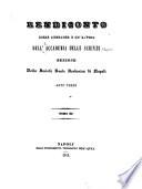 Rendiconto della adunanze e de'lavori della Reale accademia delle scienze