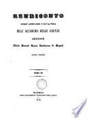 Rendiconto delle adunanze e de' lavori dell' Accademia delle Scienze