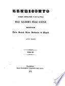 Rendiconto delle adunanze e de' lavori dell'Accademia delle scienze