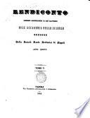 Rendiconto delle adunanze e de' lavori dell' Accademia delle Scienze