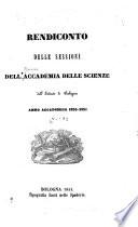 Rendiconto delle sessioni dell'Accademia delle scienze dell'Istituto di Bologna