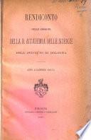 Rendiconto delle sessioni della R. Accademia delle scienze dell'Istituto di Bologna