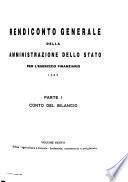 Rendiconto generale della amministrazione dello Stato per l'esercizio finanziario