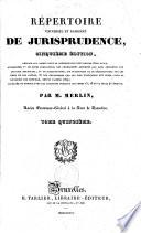 Répertoire universel et raisonné de jurisprudence