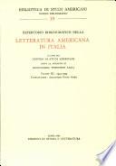 Repertorio bibliografico della letteratura americana in Italia, vol. III
