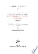 Repertorio bibliografico della letteratura tedesca in Italia (1900-1965)