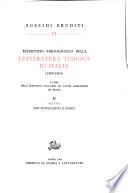 Repertorio bibliografico della letteratura tedesca in Italia, a cura dell'Istituto italiano di studi germanici in Roma
