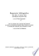 Repertorio bibliografico delle opere de interesse iberico nella Biblioteca nazionale di Bari