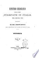 Repertorio bibliografico delle opere stampate in Italia nel secolo 19. compilato da Giuseppe Bertocci