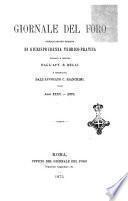 Repertorio del giornale del Foro che contiene le massime della più recente giurisprudenza civile, canonica, commerciale, criminale ed amministrativa, riconosciute dai tribunali italiani e stranieri dall'anno 1856 a tutto il 1871