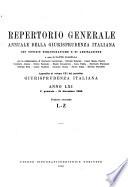 Repertorio generale annuale della Giurisprudenza italiana