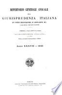 Repertorio generale annuale della Giurisprudenza italiana