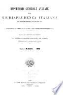 Repertorio generale annuale della giurisprudenza italiana