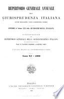 Repertorio generale annuale della giurisprudenza italiana