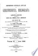 Repertorio generale annuale di giurisprudenza, bibliografia e legislazione in materia di diritto civile, commerciale, penale e amministrativo