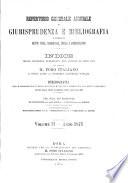 Repertorio generale annuale di giurisprudenza, bibliografia e legislazione in materia di diritto civile, commerciale, penale e amministrativo