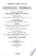 Repertorio generale annuale di giurisprudenza, bibliografia e legislazione in materia di diritto civile, commerciale, penale e amministrativo